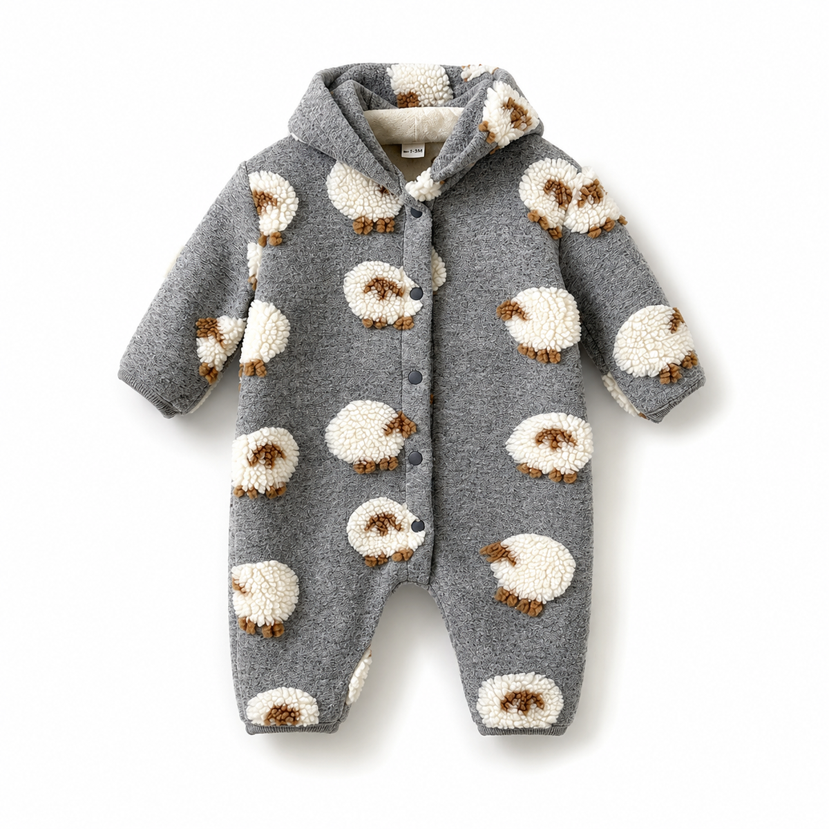 PolarBaby™ Little Lamb Fleece Romper - The Cutest Way to Stay Warm